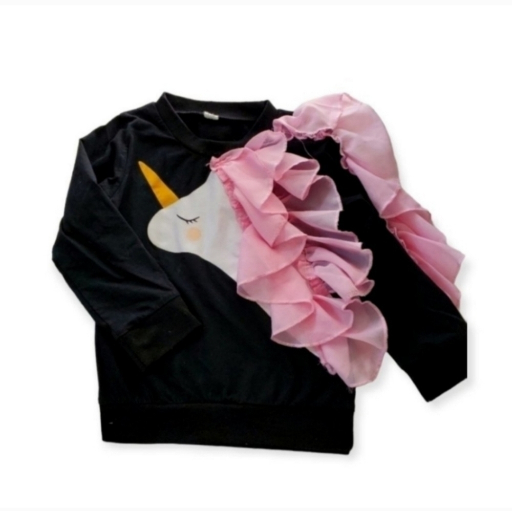 UNICORN Pullover Ruffle Longsleeve Sweater